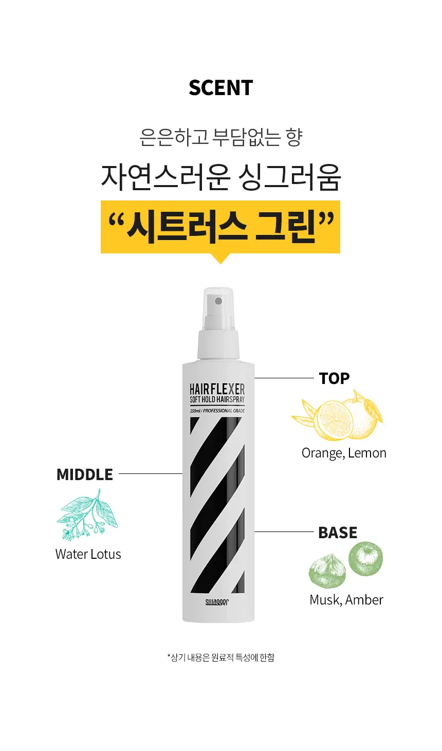 [앞머리고정/대용량] 스웨거 헤어 플렉서 소프트 스프레이 250ml 상세페이지 15